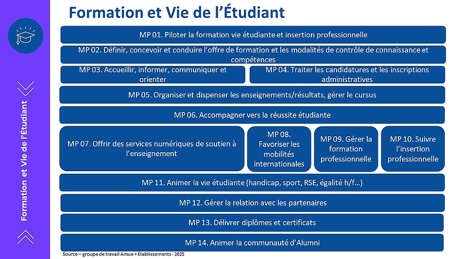 Cartographie des macro-processus du domaine FVE